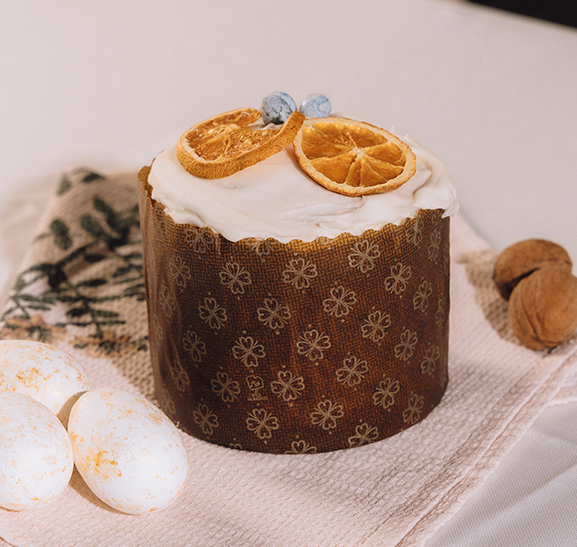 Кулич цитрусовый с лимоном большой