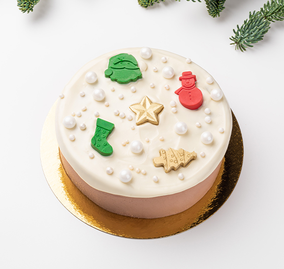 Морковный бенто-торт 'Новый год'