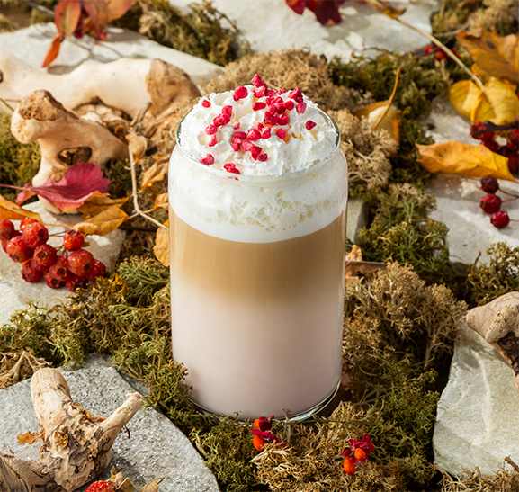 Черничный латте