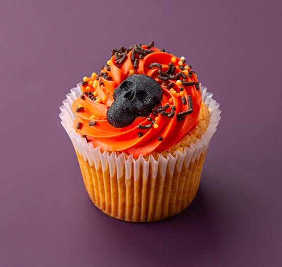 Капкейк творожный оранжевый