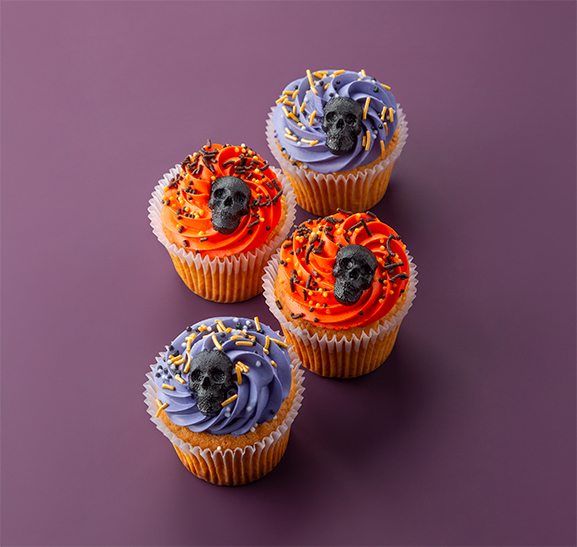 Капкейк творожный оранжевый