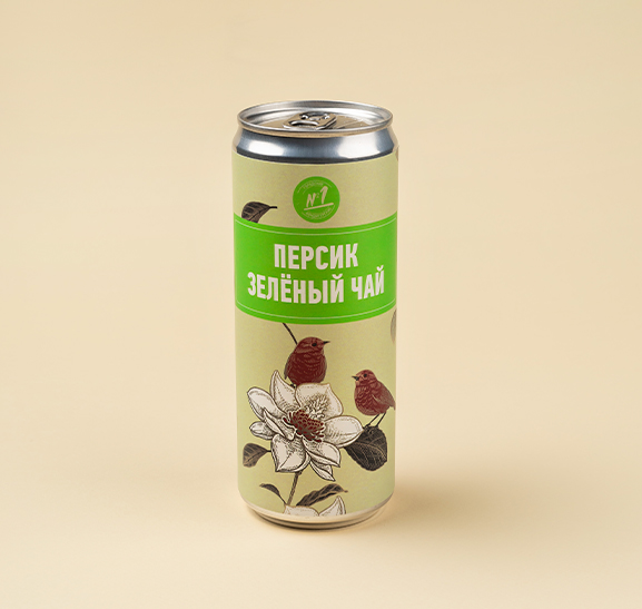 Лимонад 'Персик-зелёный чай'