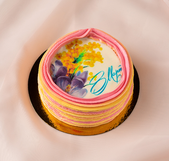 Ванильный бенто-торт